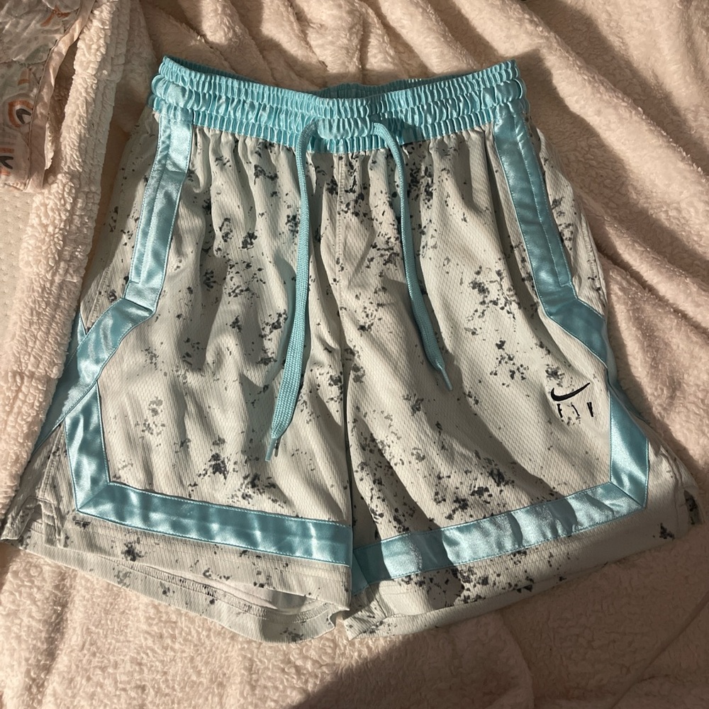 Nike Light Blue and Gray Athletic Shorts